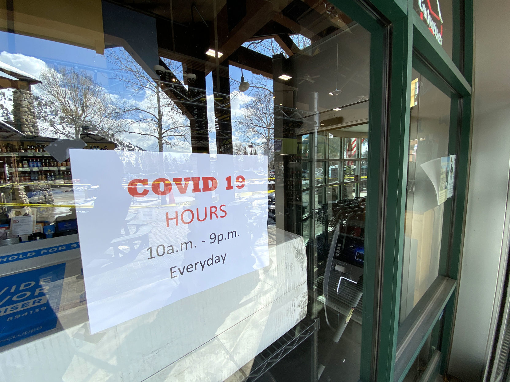 Business signage in response to COVID-19